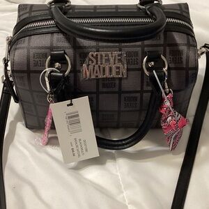 Steve Madden Black and Pink Crossbody Bag